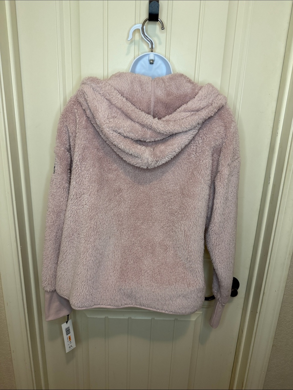 Calvin Klein Performance Cozy Plush Hooded Jacket - Pink - Picture 3 of 5